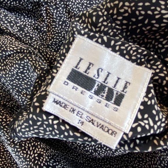 Leslie Fay Vintage Button down collared dress size 14 - Picture 4 of 5